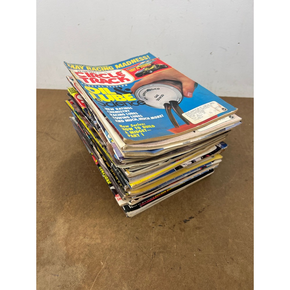 Vintage Circle Track Magazines Lot x36 1988-1999 NASCAR Indy Car Racing Auto 90s